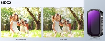 Набор серых фильтров ND 4 в 1 ND4 ND8 ND16 ND32 для DJI Osmo Pocket 3 K&F