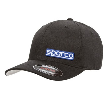 Czapka z daszkiem Sparco Flexfit czarna S/M