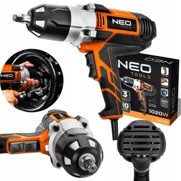 NEO ЭЛЕКТРИЧЕСКИЙ УДАРНЫЙ КЛЮЧ 1020 Вт 950 Нм 04-720