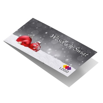 Kartki Świąteczne dla firm biznesowe DL+ koperta