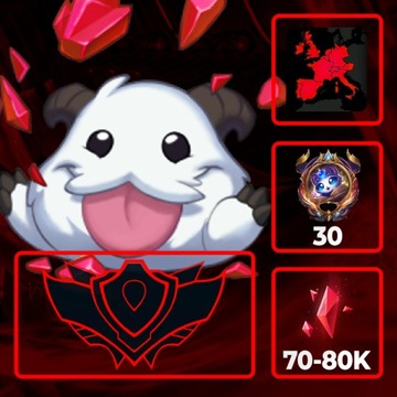 League of Legends KONTO LOL Smurf EUW 70-80k BE BEZPIECZNE