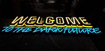LEDON LED, logo / litery 3D z podświetleniem LED, Warszawa