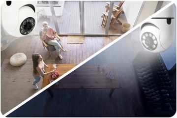 Zestaw: 5x Mini Kamera Full HD Monitoring WiFi do Gniazda E27 z Żarówką PIR