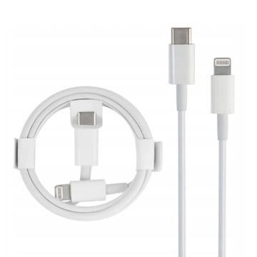 БЫСТРОЕ ЗАРЯДНОЕ УСТРОЙСТВО 2X USB-C + 2X КАБЕЛЬ ДЛИНОЙ 1М ДЛЯ IPHONE