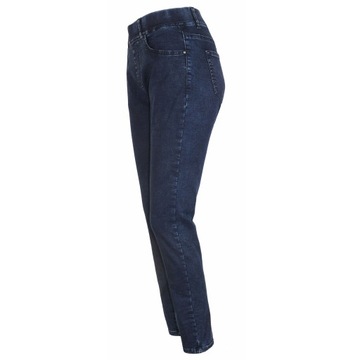 SPODNIE DAMSKIE JEANS ZWĘŻANE SLIM na GUMCE 46