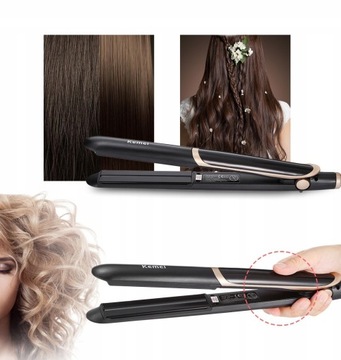 Выпрямитель для волос Инфракрасная ионизация + CURLS HAIR 2in1 PRO KAMEI
