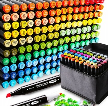 ДВУХСТОРОННИЕ АКВАРЕЛЬНЫЕ МАРКЕРЫ НАБОР АКВАРЕЛЬНЫХ МАРКЕРОВ DECOTIME 50 шт. 28-138