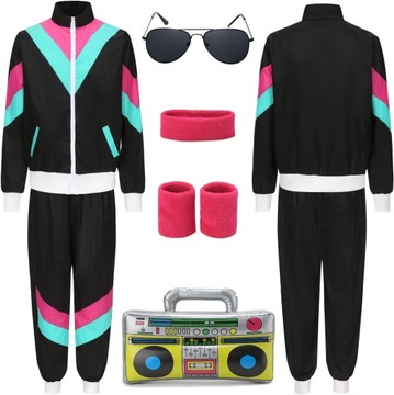 KOSTIUM DISCO POLO DRES PRZEBRANIE STRÓJ LATA 80 M