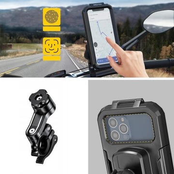 Водонепроницаемый велосипед мотоцикл антивибрационный антивибрационный большой чехол для телефона держатель