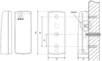 PRT62MF-G БЕСКОНТАКТНЫЙ СЧИТЫВАТЕЛЬ ROGER