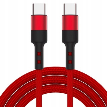 Кабель для передачи данных USB C — USB c 3,8 мм От 100 см Красный
