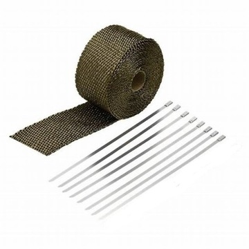 Бандажная термолента Теплоизоляция 10м + ленты