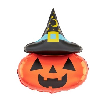 Balon Dynia w Kapeluszu Halloween 64x88cm