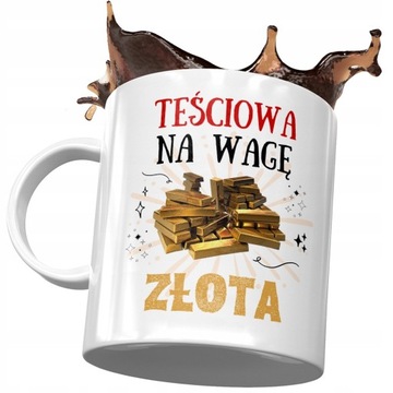 Kubek dla Teściowej Teściuni Rodziny na Prezent z Nadrukiem ze Zdjęciem