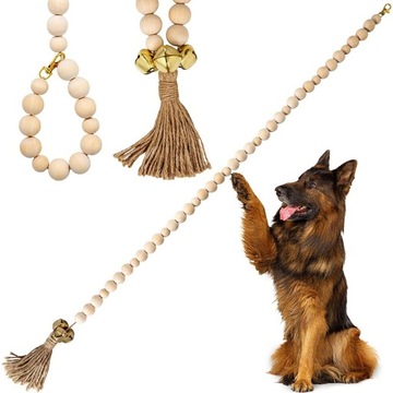 Интерактивный дверной звонок для собаки на ручке.