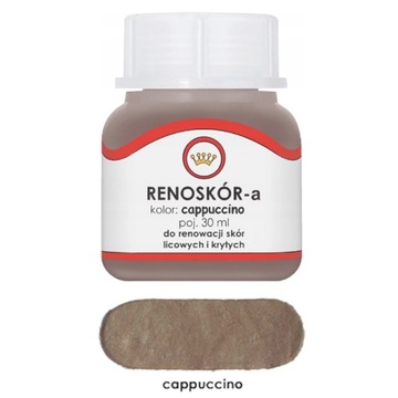 RENOSKÓR FARBA LAKIER DO SKÓRY CAPPUCCINO 30ML