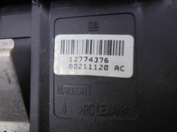 PANEL ŘÍZENÍ PŘEPÍNAČE SVĚTEL 12774376 SAAB 9-3 93 II FACELIFT