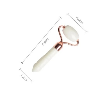 Small White Jade Roller Facial Beauty Device Facial Massage Lifting Roller