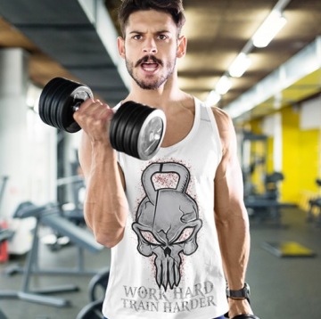 МАЙКА ДЛЯ ТРЕНАЖЕРНОГО ЗАЛА WORK HARD