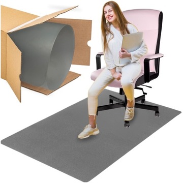 MATA OCHRONNA NA PODŁOGĘ POD FOTEL BIUROWY KRZESŁO PODKŁADKA BIURKO STÓŁ