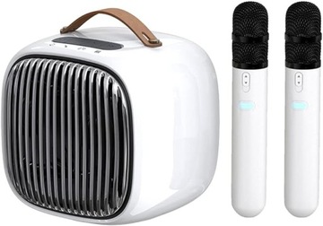 Karaoke System PA z Dwoma Bezprzewodowymi Mikrofonami, Głośnik USB