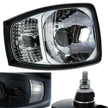 Передняя фара Wesem правая+левая+лампочки+кубики КОМПЛЕКТ JCB Manitou