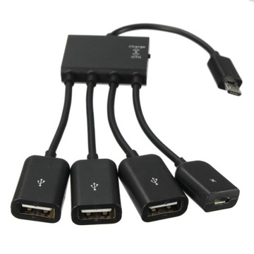 Hub USB Anytech.pl Adapter OTG Micro 3 x USB Ładow