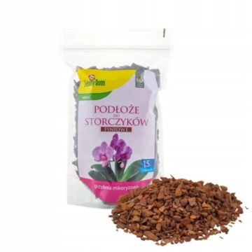 ZIELONY DOM MIKORYZA KORA PINIOWA ZIEMIA PODŁOŻE DO STORCZYKÓW ORCHIDEI