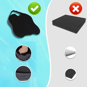 ПОДУШКА КЛИНОВОГО КОВРИКА ДЛЯ АВТОКРЕСЛА, ОФИСНОГО КРЕСЛА MEMORY FOAM