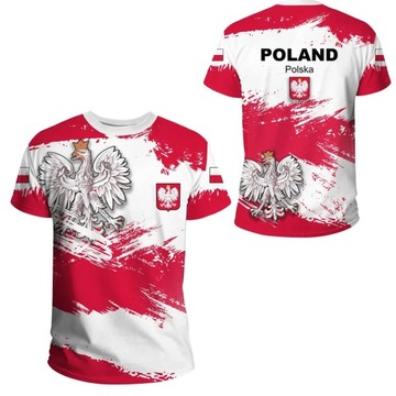 Y2k T-shirt Polski godło narodowe flaga drukuj