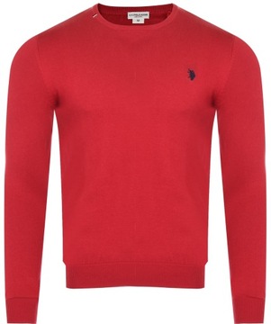 U.S. POLO ASSN. - SWETER MĘSKI BURT 53241 EH33 SWETER BAWEŁNIANY