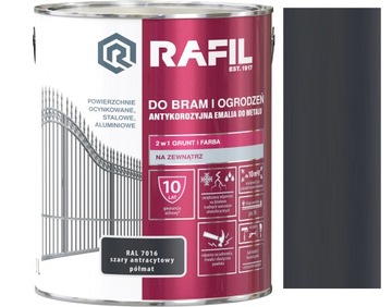 RAFIL RADOWIL DO BRAM SZARY ANTRACYT PÓŁMAT 7016 3L