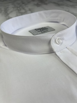Koszula męska L ESPADA 70% bawełna slim fit gładka na dł rękaw