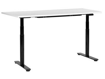Biurko regulowane 160x72 biało-czarne