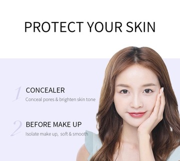 02#Purple makeup primer isolation cream concealer