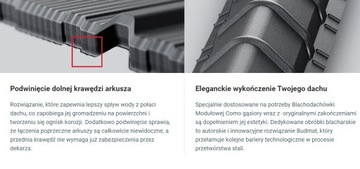 Модульная металлочерепица BUDMAT COMO D-MATT