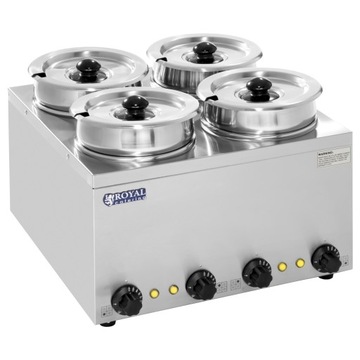 Суповая станция 4 x 2,75 л ROYAL CATERING RCBM-4/4R - Идеально подходит для кейтеринга