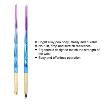 Красочная ручка для микроблейдинга ручной работы.