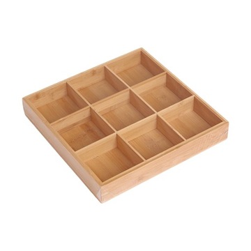 ch-Wooden Divided Serving Tray Divided 9 Grids