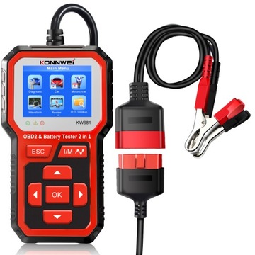 2w1 INTERFEJS OBD2 + TESTER AKUMULATORÓW 6V/12V
