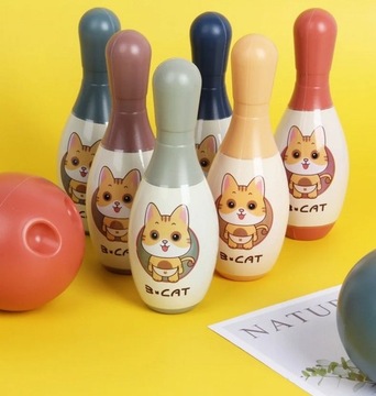 НАБОР ДЛЯ БОУЛИНГА ЦИФРЫ + ШАРЫ 8 ЭЛЕМЕНТОВ