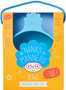 Nana's Manners Stage 1 Миска с присоской СИНИЙ синий