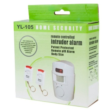 БЕСПРОВОДНАЯ СИГНАЛИЗАЦИЯ ДАТЧИК ДВИЖЕНИЯ + 2 ПУЛЬТА ПУЛЬТА 105 дБ