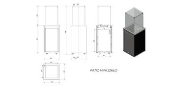 Ogrzewacz Patio spiek Filo Mercurio automat 8,2 kW
