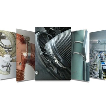 100SZT Opaski ZACISKOWE ŚLIMAKOWE metalowe SKRĘCANE cybanty OBEJMY 6-22mm