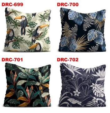 Декоративная наволочка для гостиной, спальни, монстера, цветы, микс