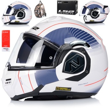 KASK MOTOCYKLOWY | LS2 FF906 ADVANT COOPER | SZCZĘKOWY + PINLOCK + PLECAK