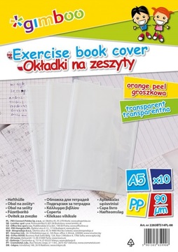 Okładka na zeszyt groszkowa A5 10szt