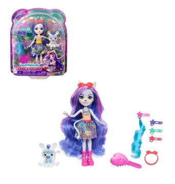 Enchantimals Lalka Zebra HNV27 HNV28
