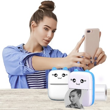 DRUKUŚ MINI МОБИЛЬНЫЙ ТЕРМОПРИНТЕР ДЛЯ ФОТОГРАФИЙ, НАУЧНЫХ ЗАМЕТОК, БЕЗ ЧЕРНИЛ